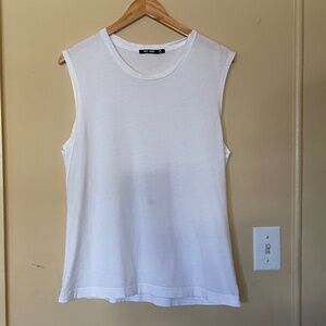 BLK DNM White Sleeveless Top